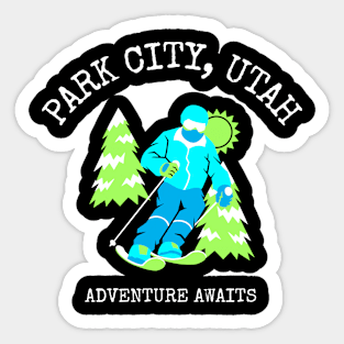 Park City, Utah Skiing Sticker